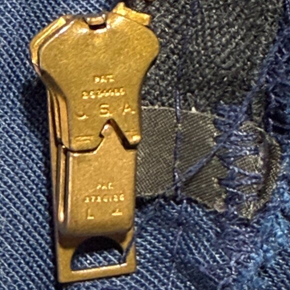 Vintage Ford Mechanic60's  Navy Blue Work Jacket By Miller Mfg Co Medium Scovill - Picture 10 of 13